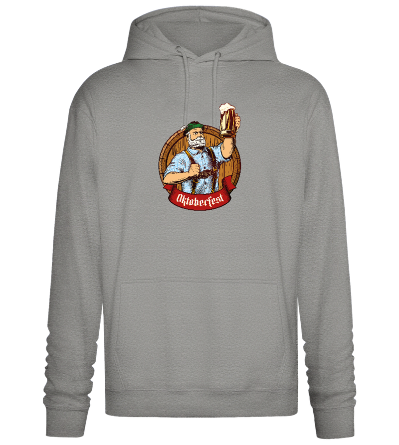 Oktoberfest Man Design - Premium Essential Unisex Hoodie_ORION GREY II_front