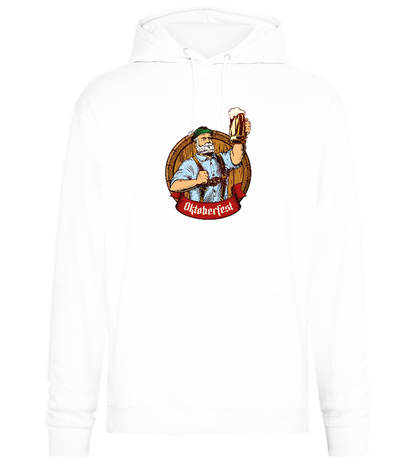 Oktoberfest Man Design - Premium Essential Unisex Hoodie_WHITE_front