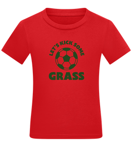 Let's Kick Some Grass Design - Comfort kids fitted t-shirt