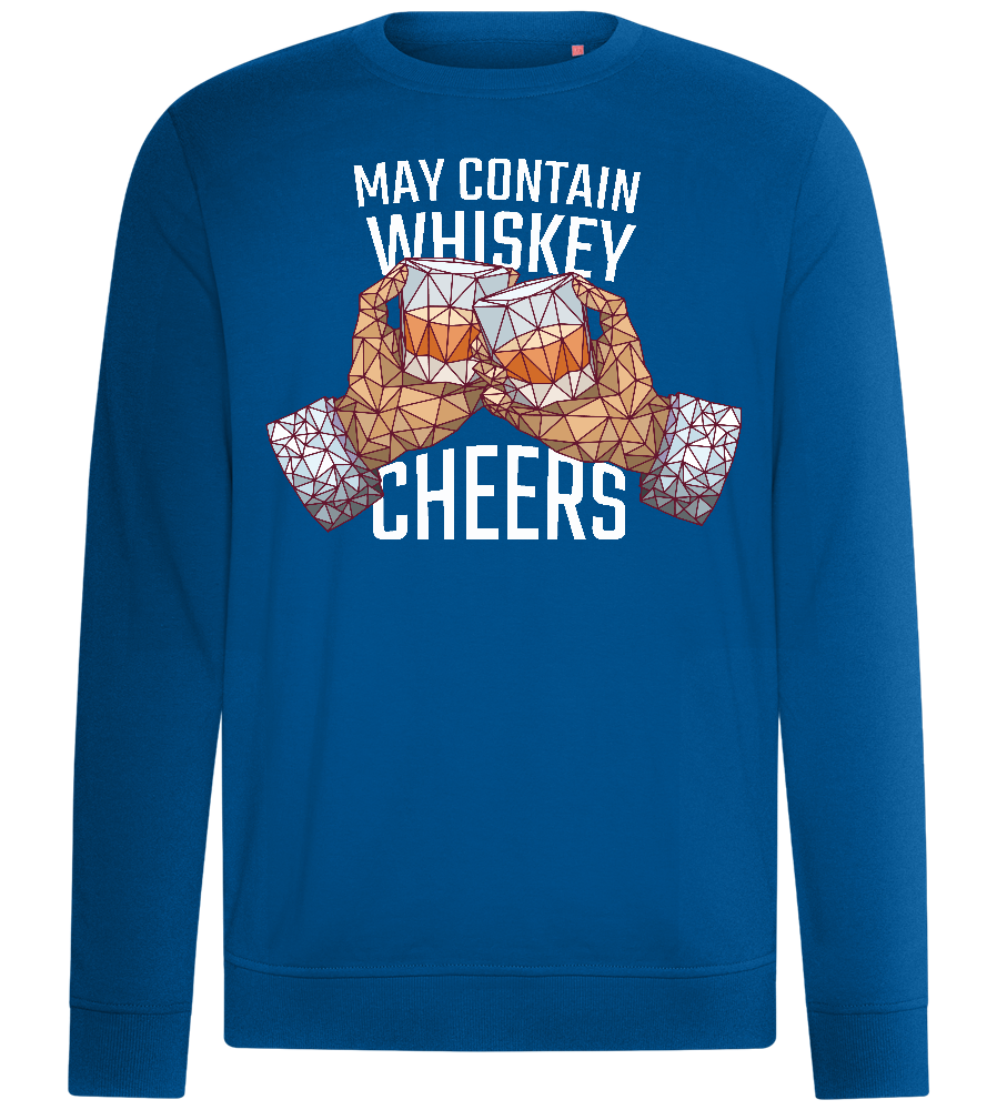 May Contain Whiskey Design - Comfort unisex sweater_ROYAL_front