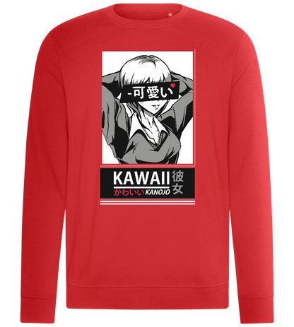 Kawaii Kanojo Design - Comfort unisex sweater_RED_front