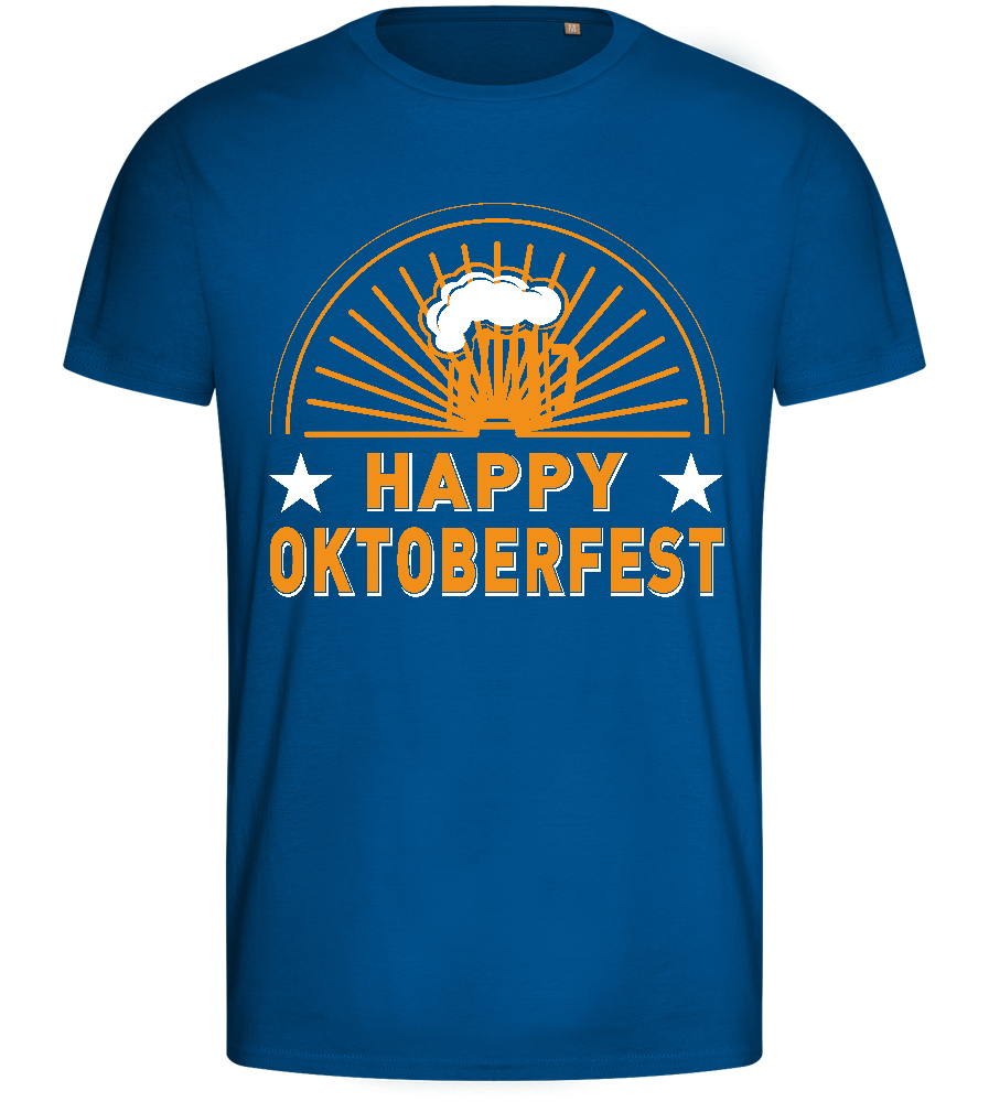 Happy Oktoberfest Design - Basic men's fitted t-shirt_ROYAL_front