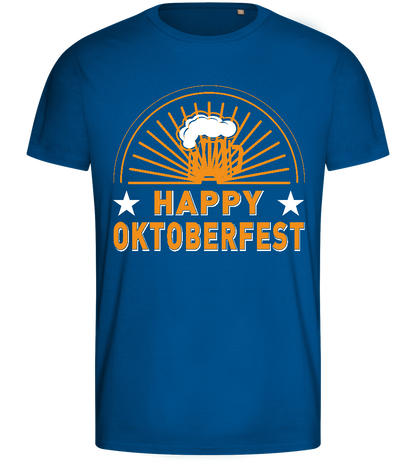 Happy Oktoberfest Design - Basic men's fitted t-shirt_ROYAL_front