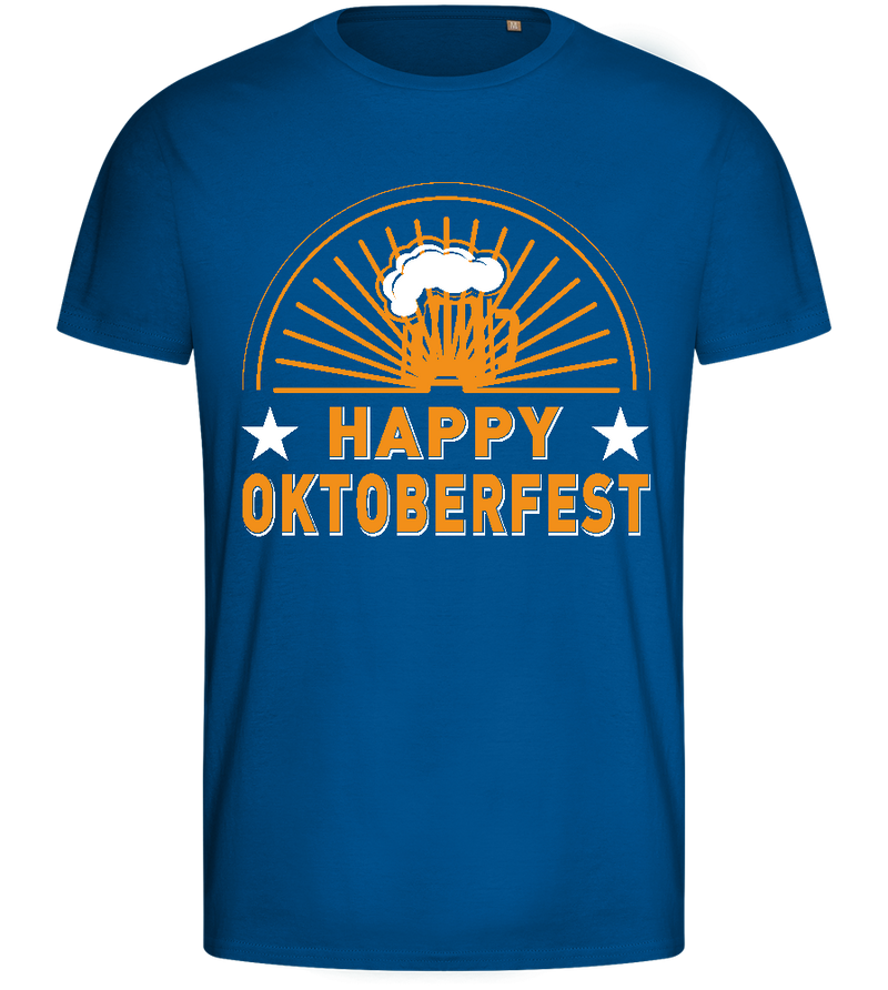 Happy Oktoberfest Design - Basic men's fitted t-shirt_ROYAL_front