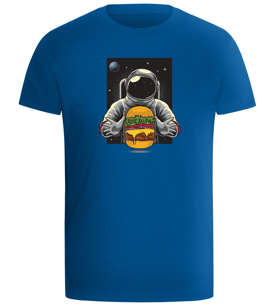 Spaceman Burger Design - Comfort boys fitted t-shirt_ROYAL_front