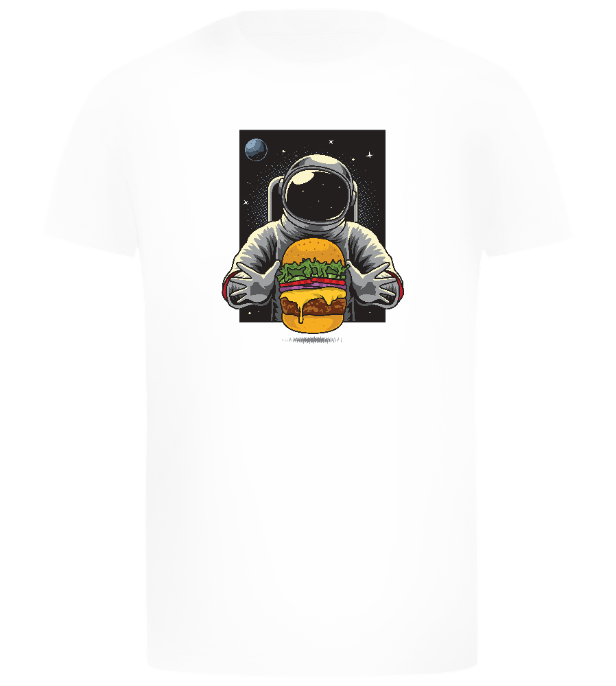 Spaceman Burger Design - Comfort boys fitted t-shirt_WHITE_front