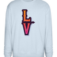 Left Love Design - Comfort Essential Unisex Sweater_CREAMY BLUE_front