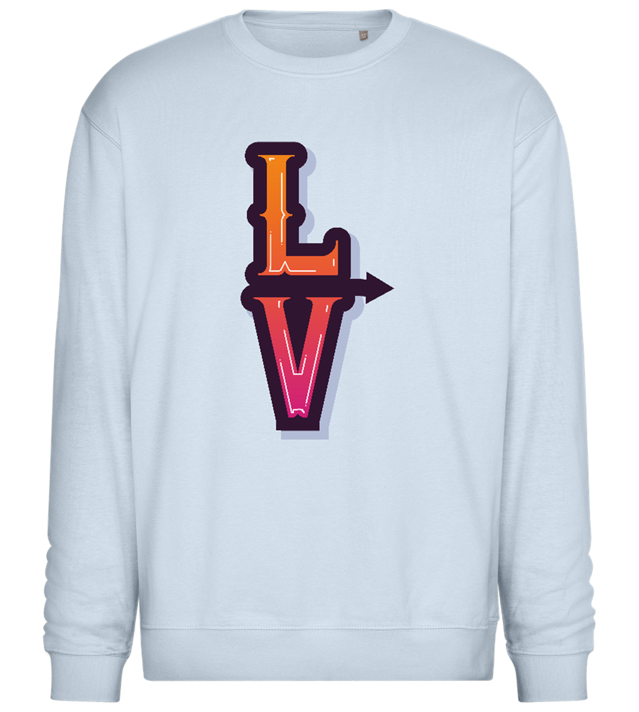 Left Love Design - Comfort Essential Unisex Sweater_CREAMY BLUE_front