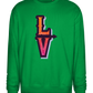 Left Love Design - Comfort Essential Unisex Sweater_MEADOW GREEN_front