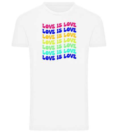 Love is Love Design - Comfort men's t-shirt_WHITE_front