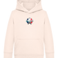 City of Light Design - Comfort Kids Hoodie_LIGHT PEACH ROSE_front