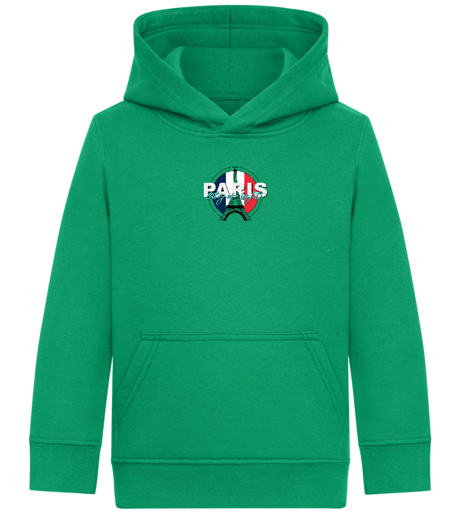 City of Light Design - Comfort Kids Hoodie_MEADOW GREEN_front