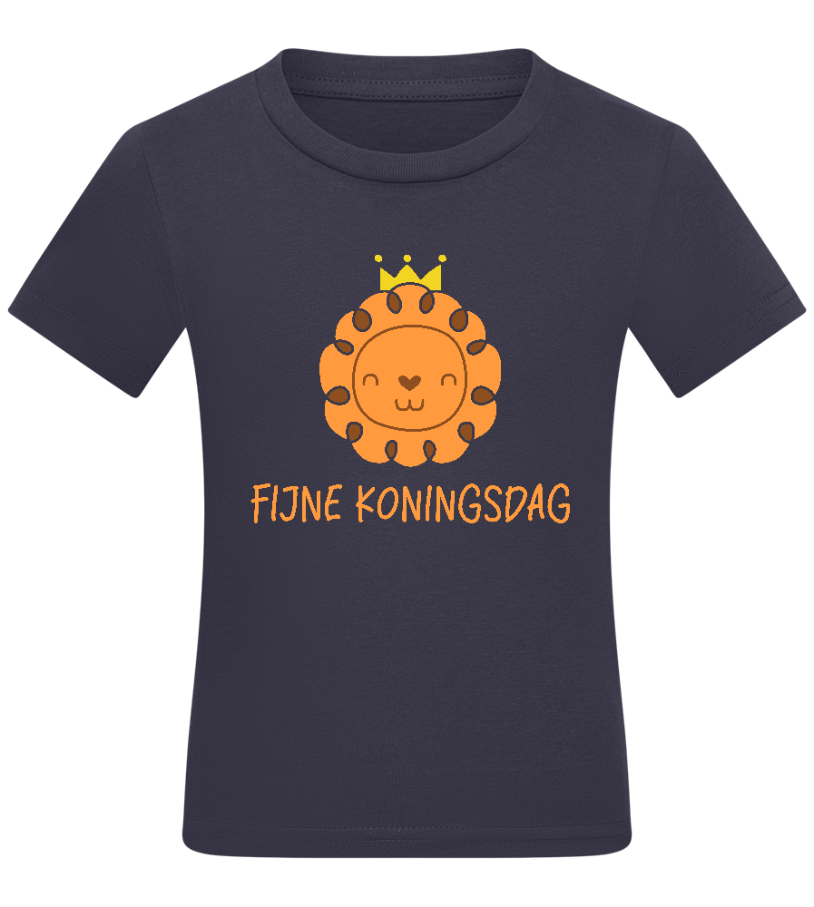 Fijne Koningsdag Design - Comfort kids fitted t-shirt_FRENCH NAVY_front