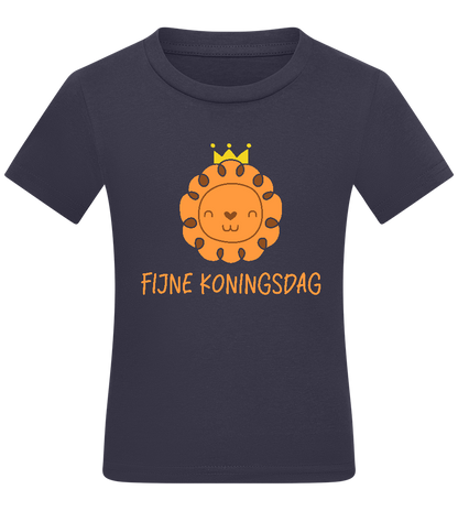 Fijne Koningsdag Design - Comfort kids fitted t-shirt_FRENCH NAVY_front