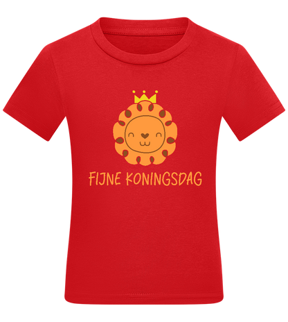 Fijne Koningsdag Design - Comfort kids fitted t-shirt_RED_front