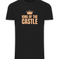 The King of the Castle Design - Comfort men's t-shirt_DEEP BLACK_front