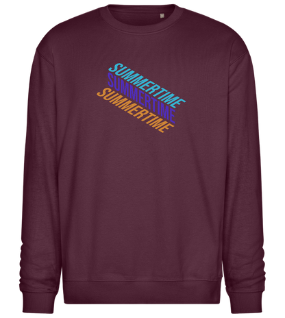 Summertime Design - Comfort Essential Unisex Sweater_BORDEAUX_front