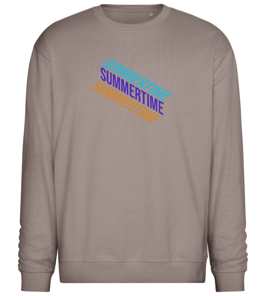 Summertime Design - Comfort Essential Unisex Sweater_CHARCOAL CHIN_front