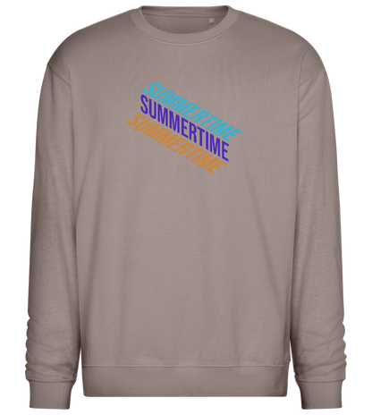 Summertime Design - Comfort Essential Unisex Sweater_CHARCOAL CHIN_front