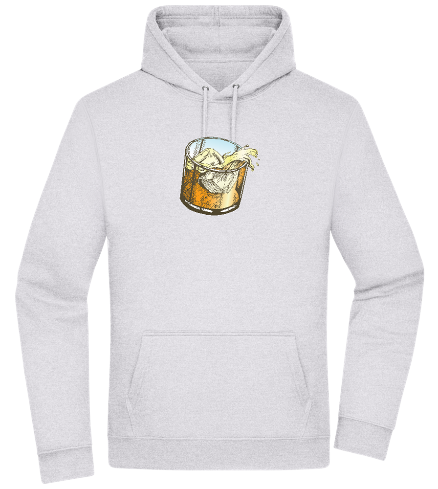 Whiskey Glass Design - Premium Essential Unisex Hoodie_ORION GREY II_front