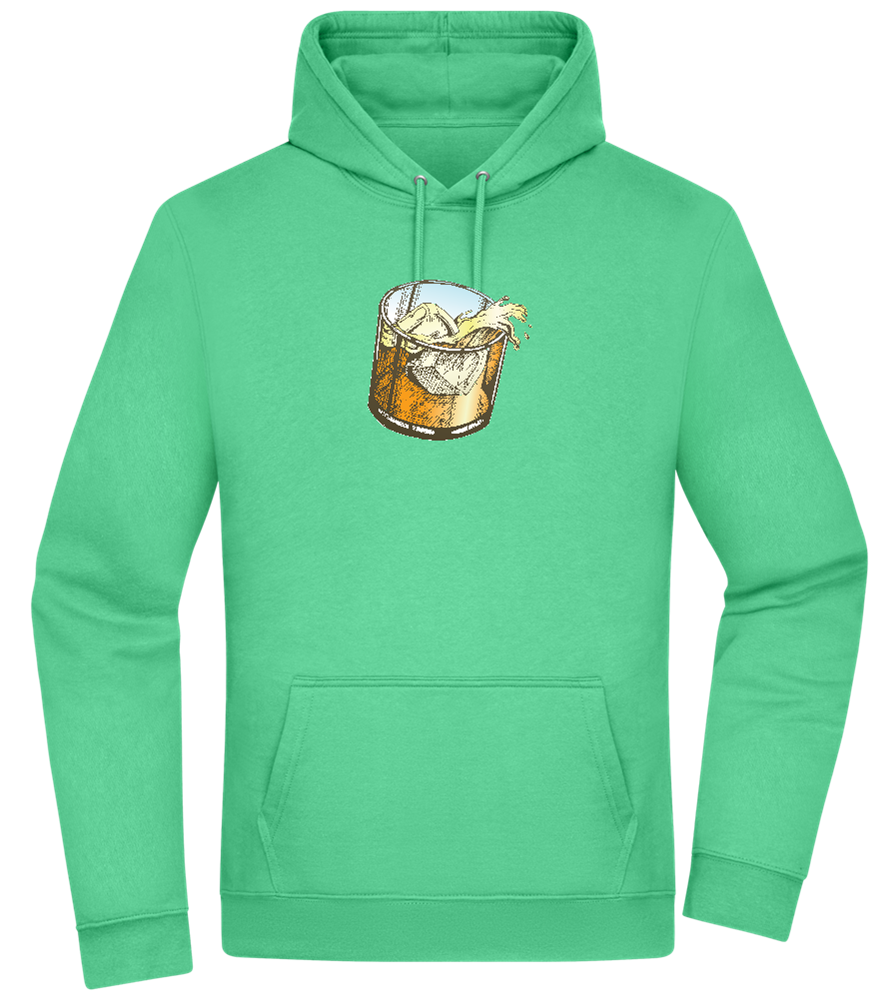 Whiskey Glass Design - Premium Essential Unisex Hoodie_SPRING GREEN_front