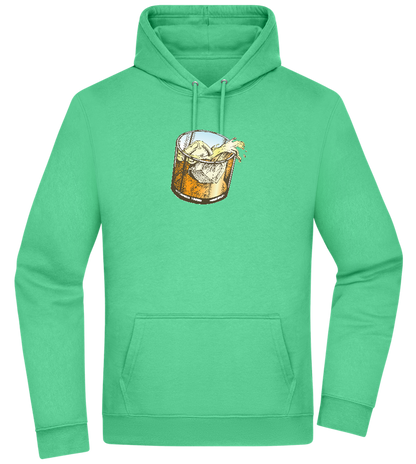 Whiskey Glass Design - Premium Essential Unisex Hoodie_SPRING GREEN_front