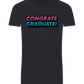 Congrats Graduate Design - Basic Unisex T-Shirt_FRENCH NAVY_front