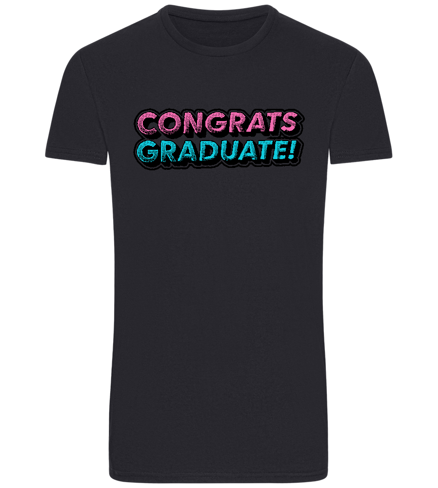 Congrats Graduate Design - Basic Unisex T-Shirt_FRENCH NAVY_front