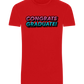 Congrats Graduate Design - Basic Unisex T-Shirt_RED_front
