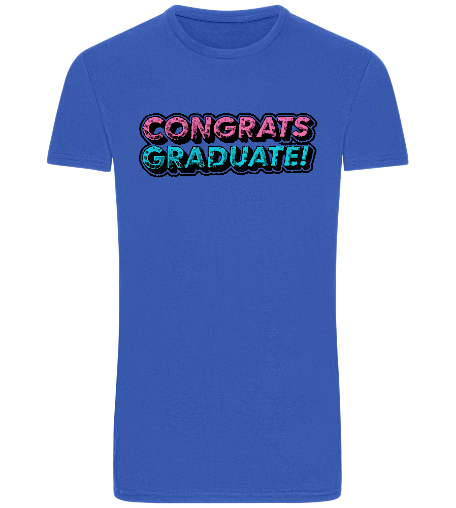 Congrats Graduate Design - Basic Unisex T-Shirt_ROYAL_front