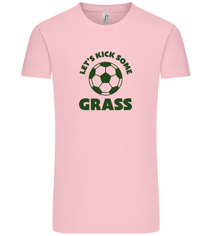 Let's Kick Some Grass Design - Comfort Unisex T-Shirt_CANDY PINK_front