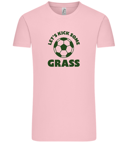 Let's Kick Some Grass Design - Comfort Unisex T-Shirt_CANDY PINK_front