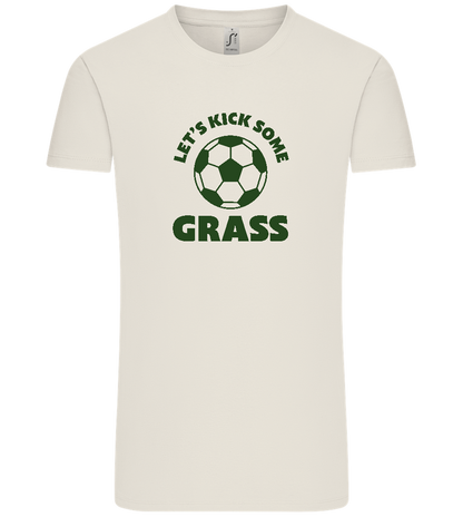 Let's Kick Some Grass Design - Comfort Unisex T-Shirt_ECRU_front