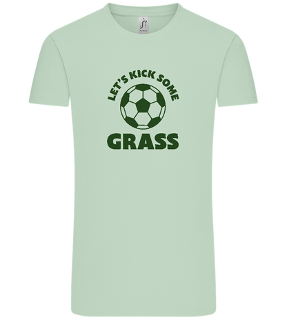 Let's Kick Some Grass Design - Comfort Unisex T-Shirt_ICE GREEN_front