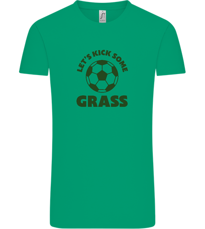 Let's Kick Some Grass Design - Comfort Unisex T-Shirt_SPRING GREEN_front