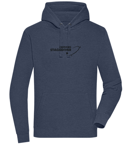 Certified Stagediver Design - Premium unisex hoodie_DENIM CHINA_front