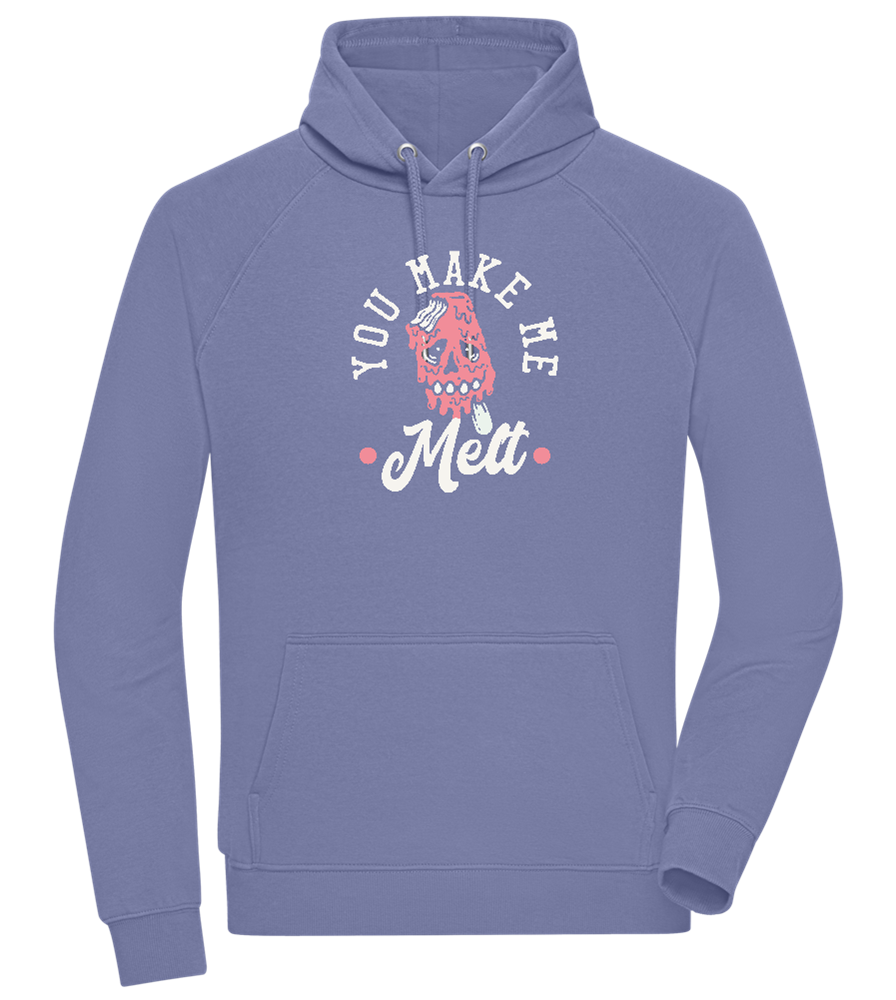 You Make Me Melt Ice Cream Design - Comfort unisex hoodie_BLUE_front