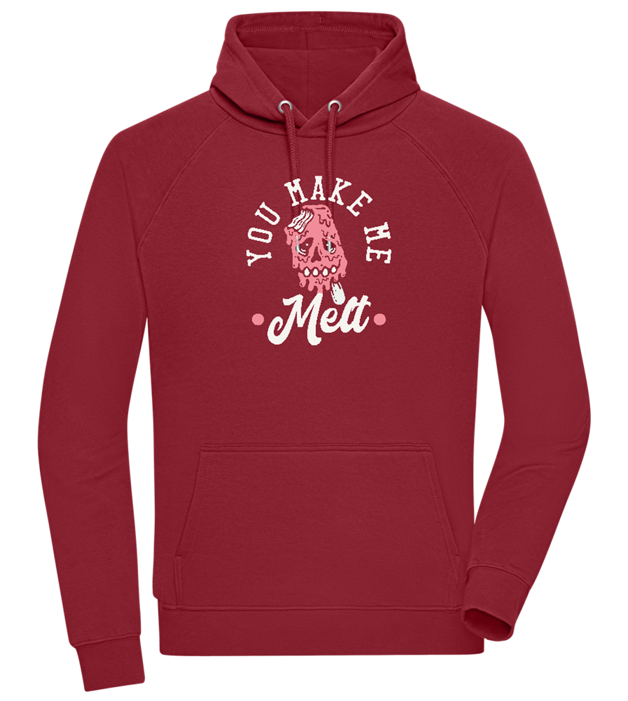 You Make Me Melt Ice Cream Design - Comfort unisex hoodie_BORDEAUX_front