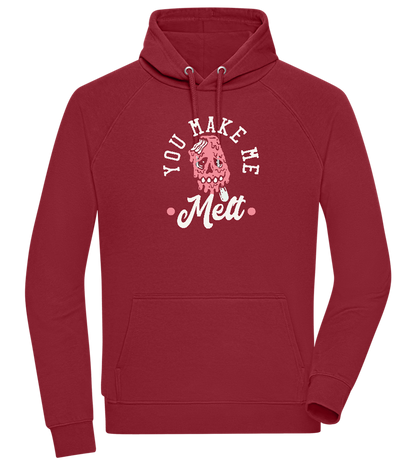 You Make Me Melt Ice Cream Design - Comfort unisex hoodie_BORDEAUX_front