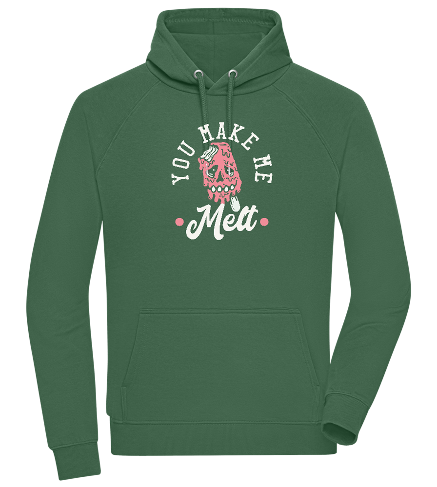 You Make Me Melt Ice Cream Design - Comfort unisex hoodie_GREEN BOTTLE_front