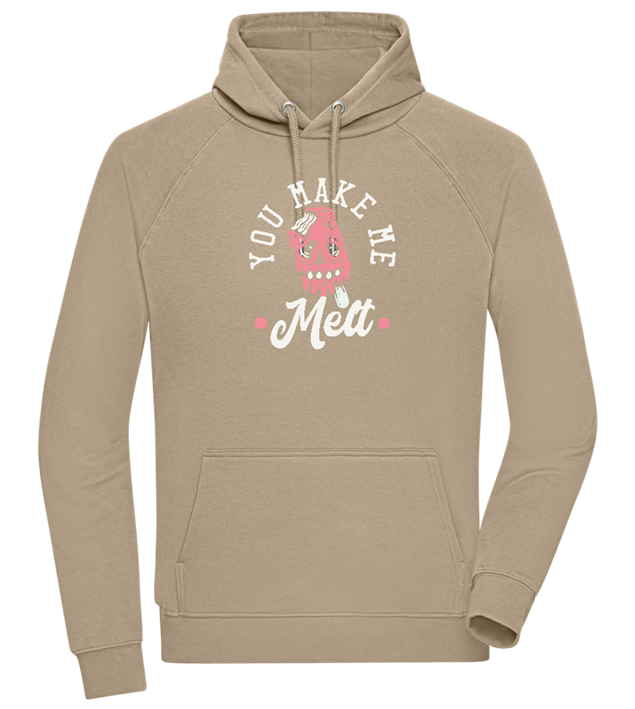 You Make Me Melt Ice Cream Design - Comfort unisex hoodie_KHAKI_front