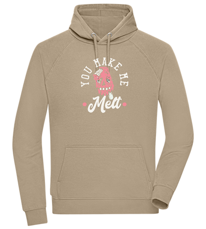 You Make Me Melt Ice Cream Design - Comfort unisex hoodie_KHAKI_front