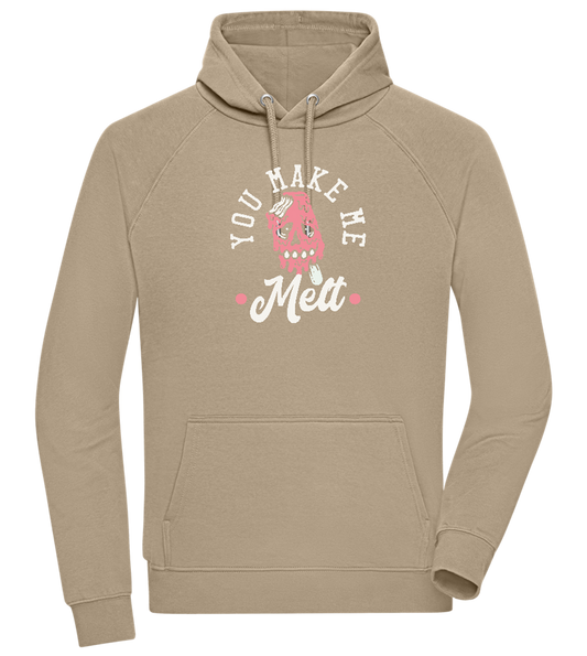 You Make Me Melt Ice Cream Design - Comfort unisex hoodie_KHAKI_front