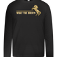 What The Buck Design - Premium kids long sleeve t-shirt_DEEP BLACK_front