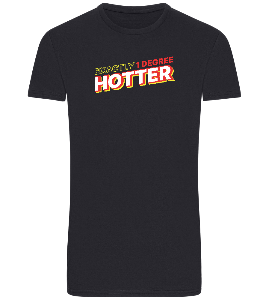 1 Degree Hotter Design - Basic Unisex T-Shirt_FRENCH NAVY_front