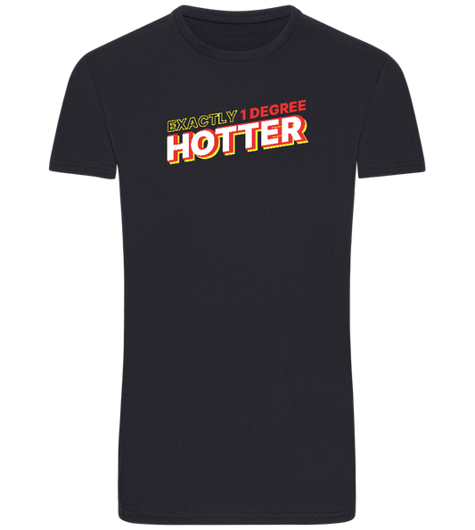 1 Degree Hotter Design - Basic Unisex T-Shirt_FRENCH NAVY_front