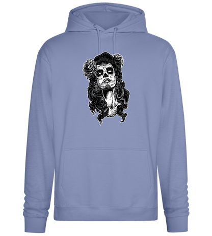 Skull Queen Design - Premium Essential Unisex Hoodie_BLUE_front