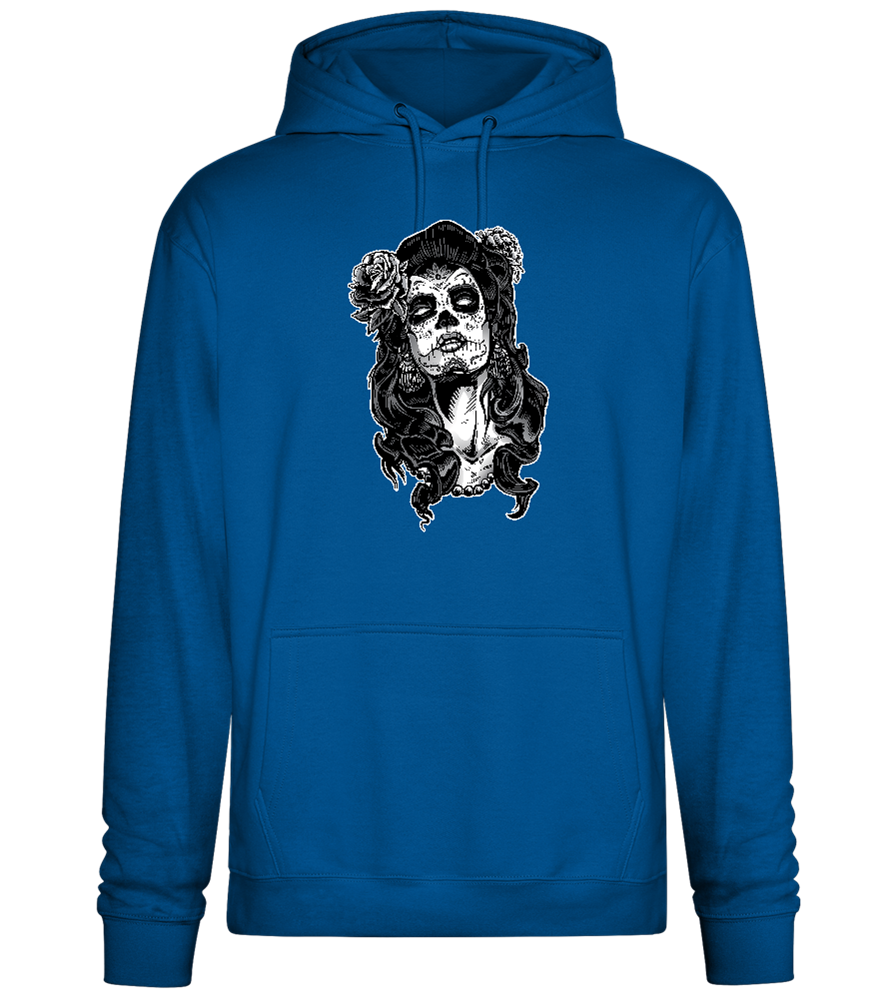 Skull Queen Design - Premium Essential Unisex Hoodie_ROYAL_front