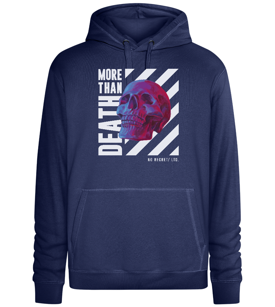 More Than Death Design - Premium unisex hoodie_DENIM CHINA_front