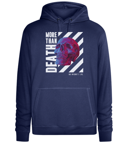 More Than Death Design - Premium unisex hoodie_DENIM CHINA_front